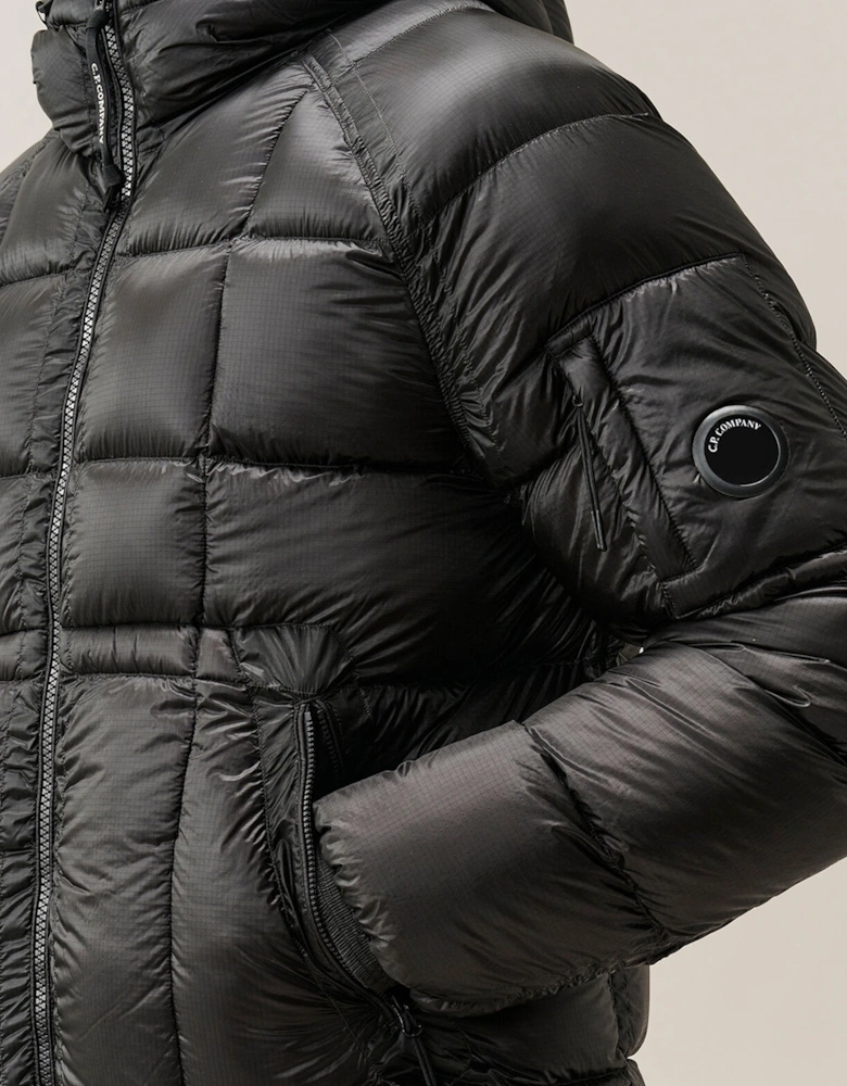 DD Shell Hooded Down Jacket Black