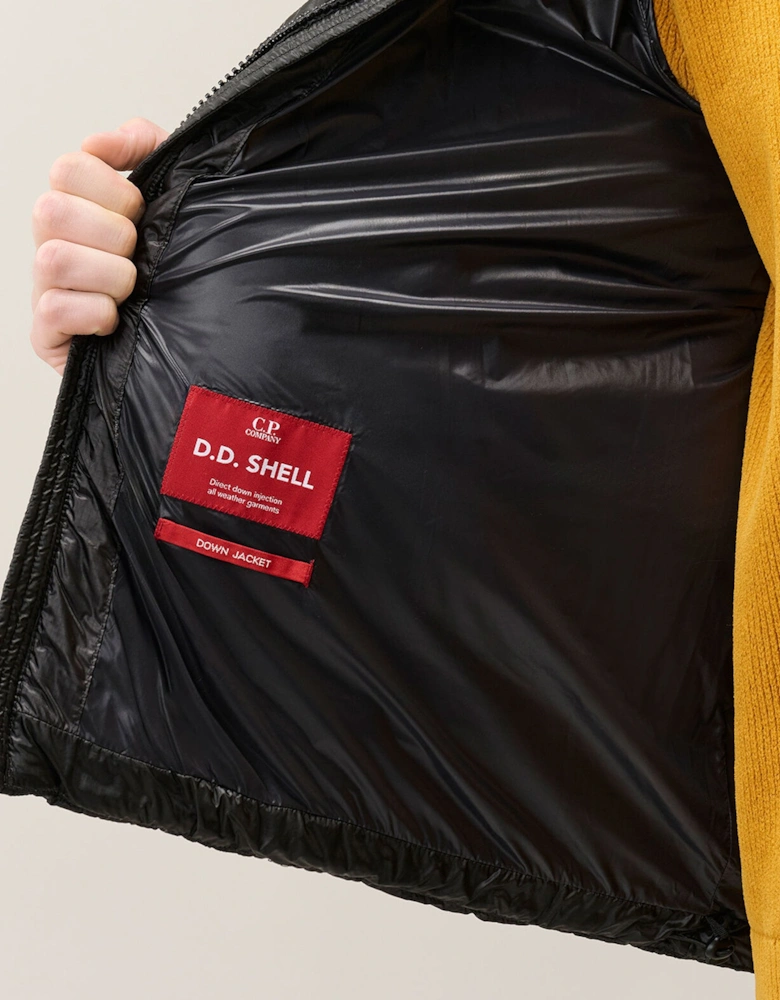 DD Shell Hooded Down Jacket Black