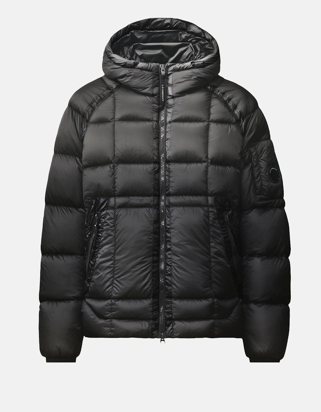 DD Shell Hooded Down Jacket Black