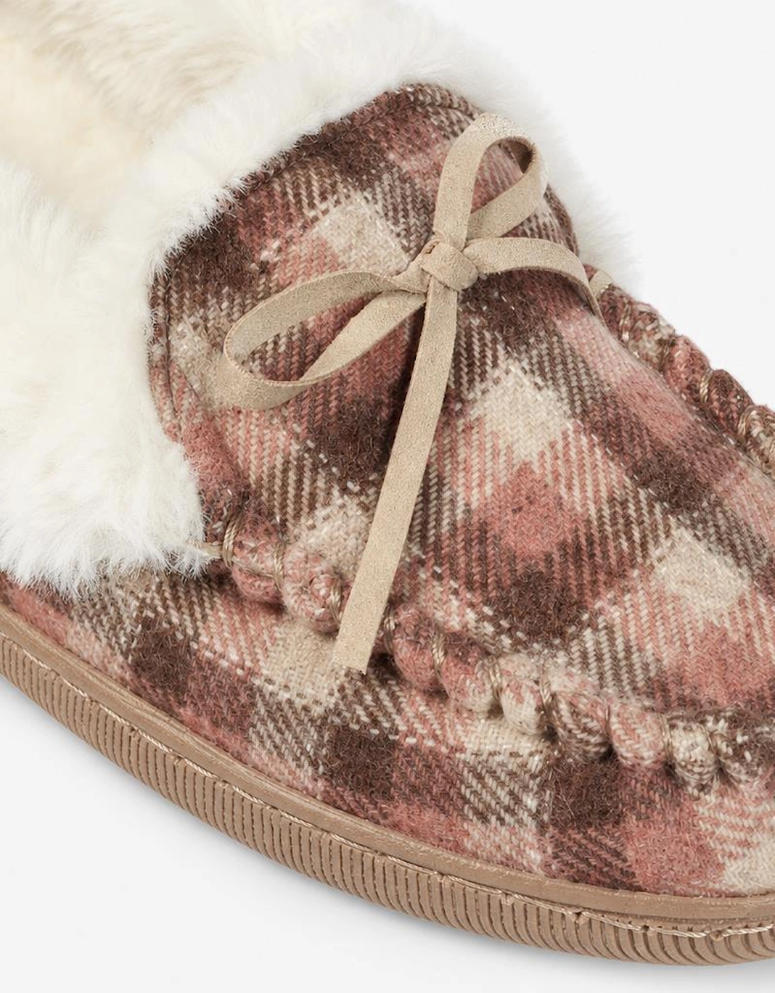 CAITHNESS/BEIGE CAITHNESS Womens Moccasin Slippers Beige