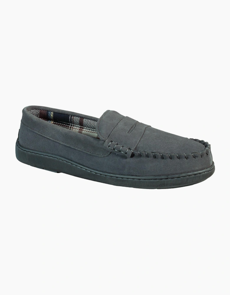 Jo & Joe BEAMSLEY Mens Moccasins Grey
