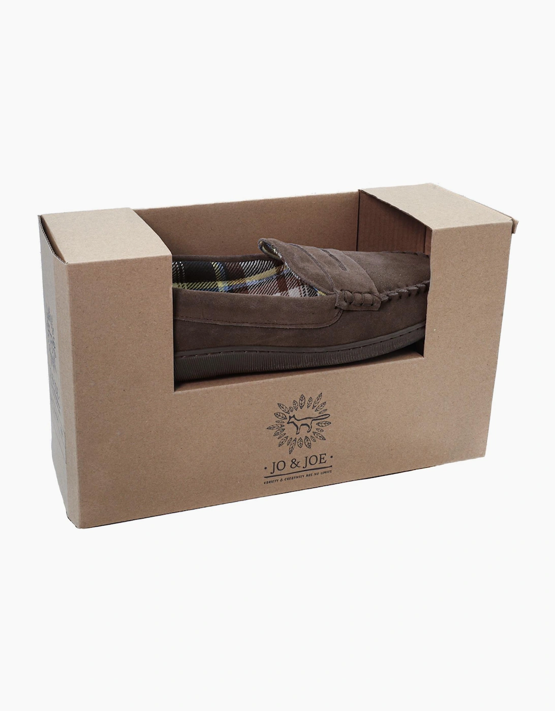 Jo & Joe BEAMSLEY Mens Moccasins Brown
