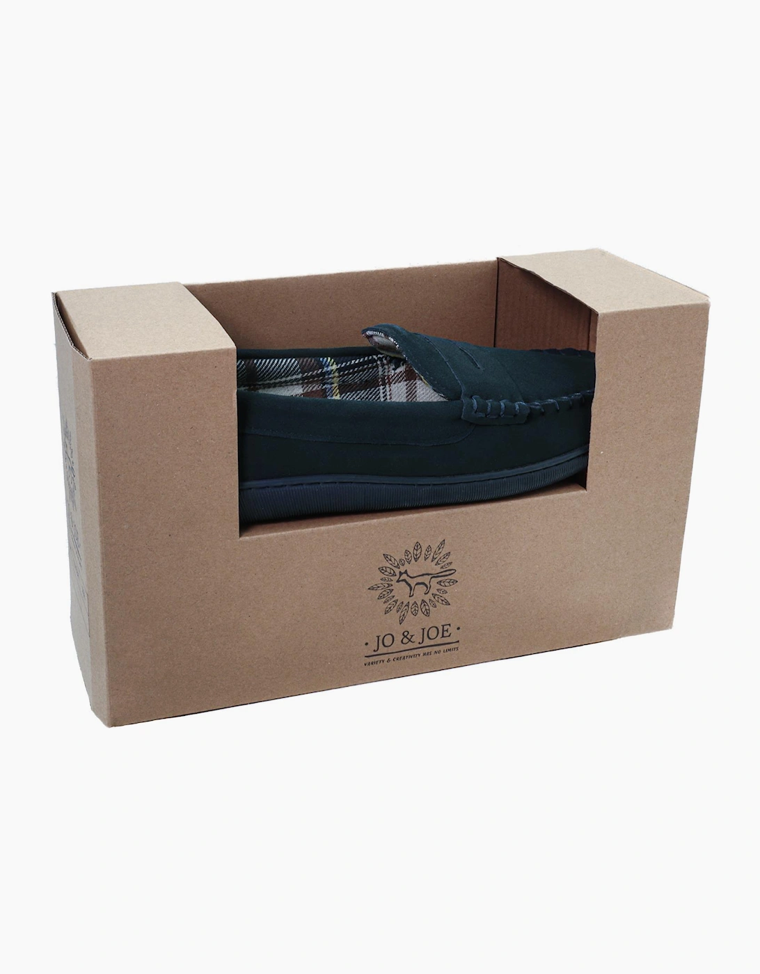 Jo & Joe BEAMSLEY Mens Moccasins Navy