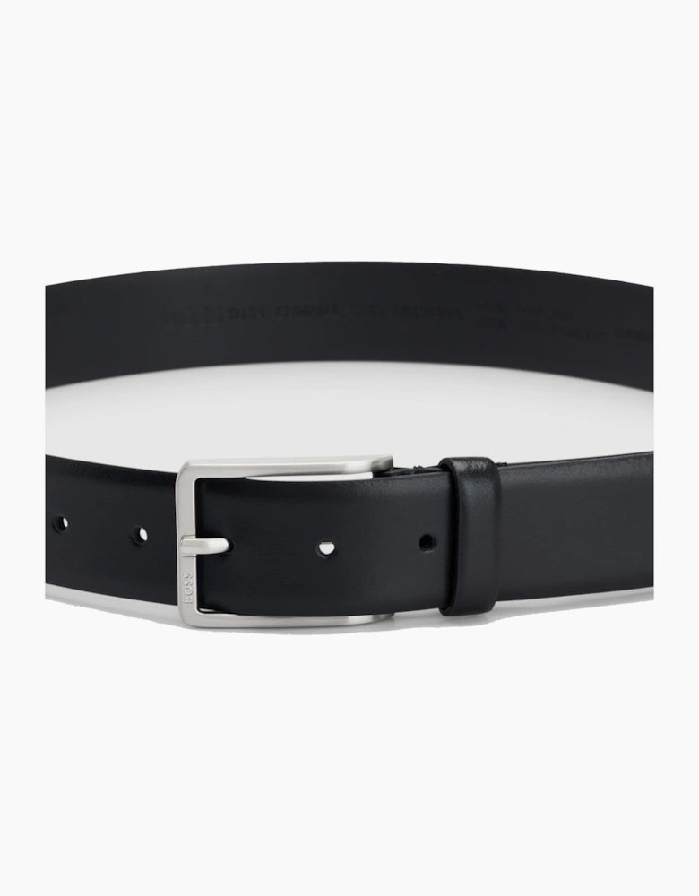 BOSS Erman Italian Leather Belt Black