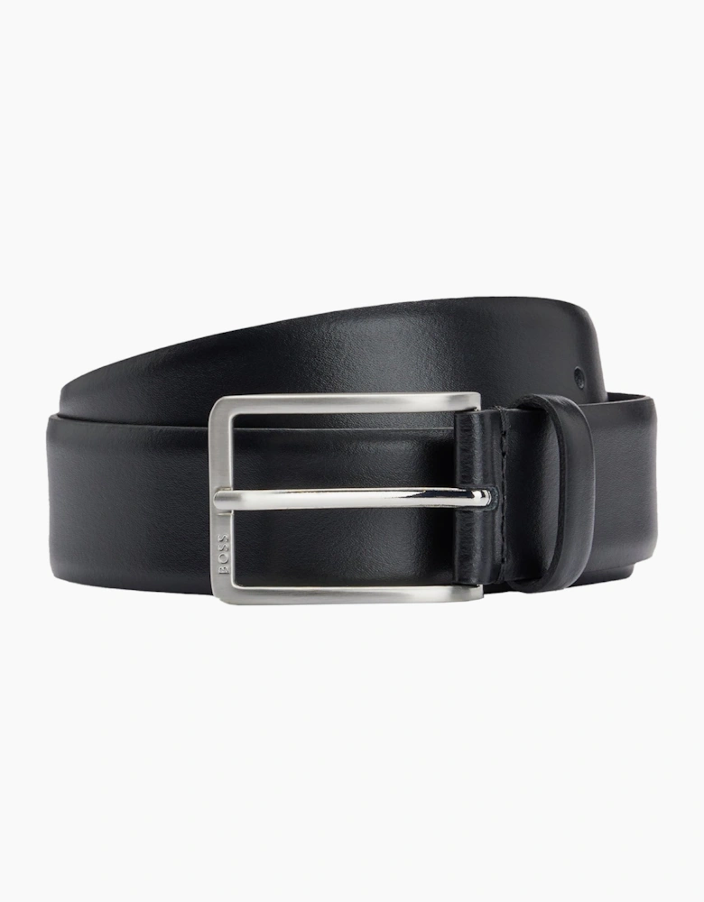 BOSS Erman Italian Leather Belt Black