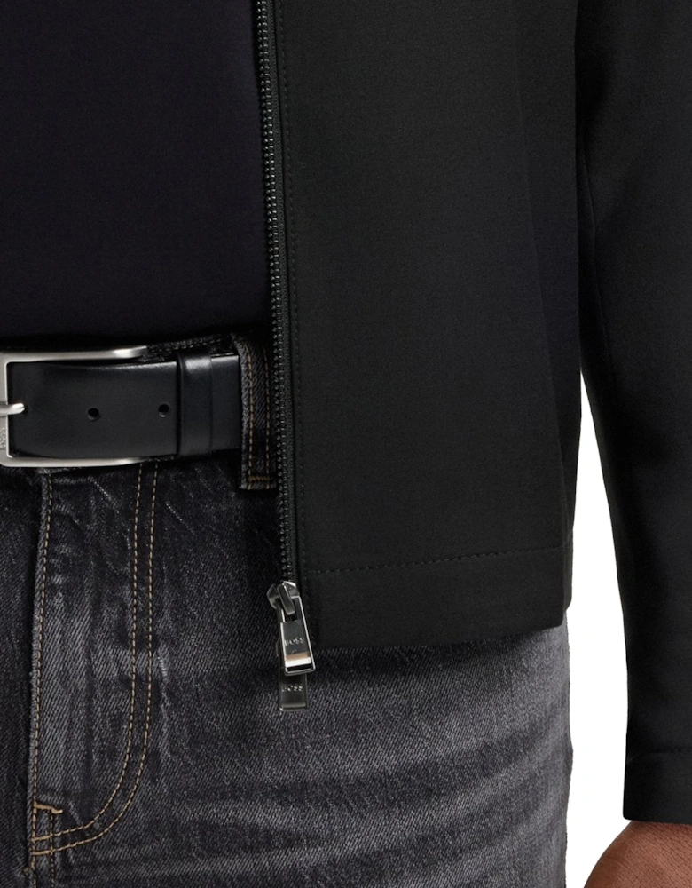 BOSS Erman Italian Leather Belt Black