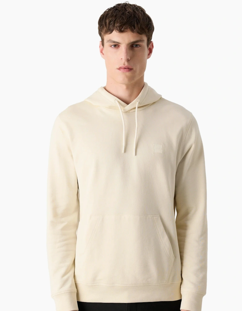 BOSS Wetalk Logo Patch Hoodie Open Yellow