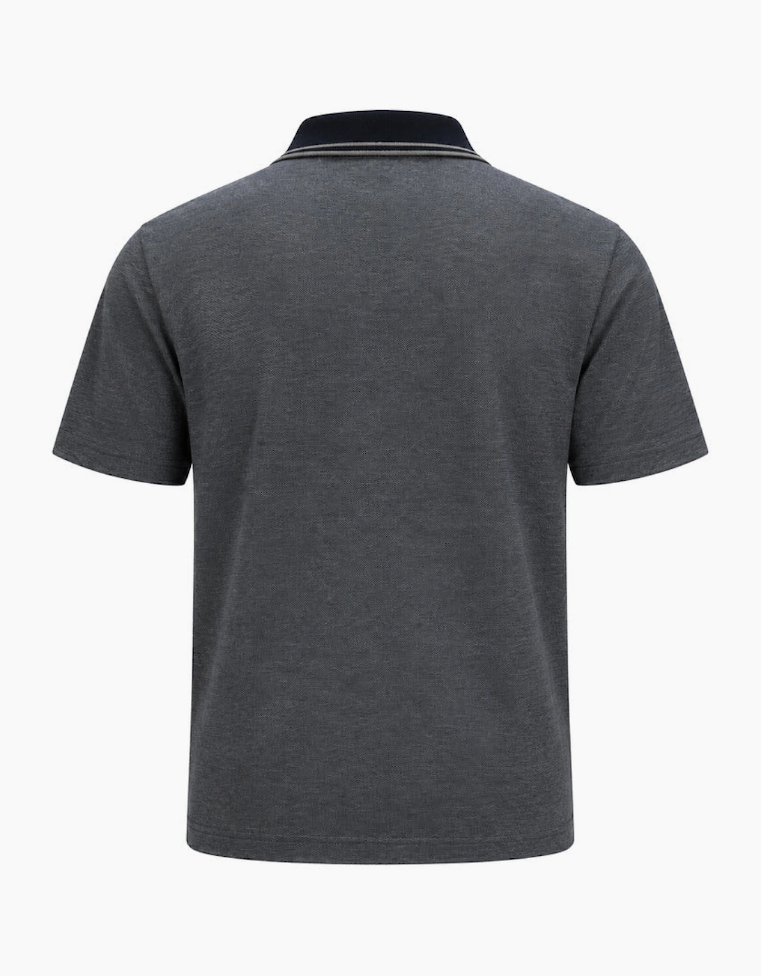 BOSS Relaxed Fit Oxford Piqué New Polo Shirt Dark Blue