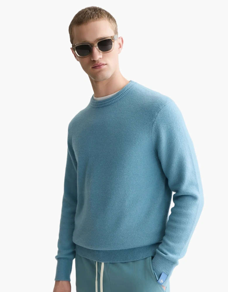 Scotch & Soda Soft Knit Regular Fit Pullover Adriatic Blue