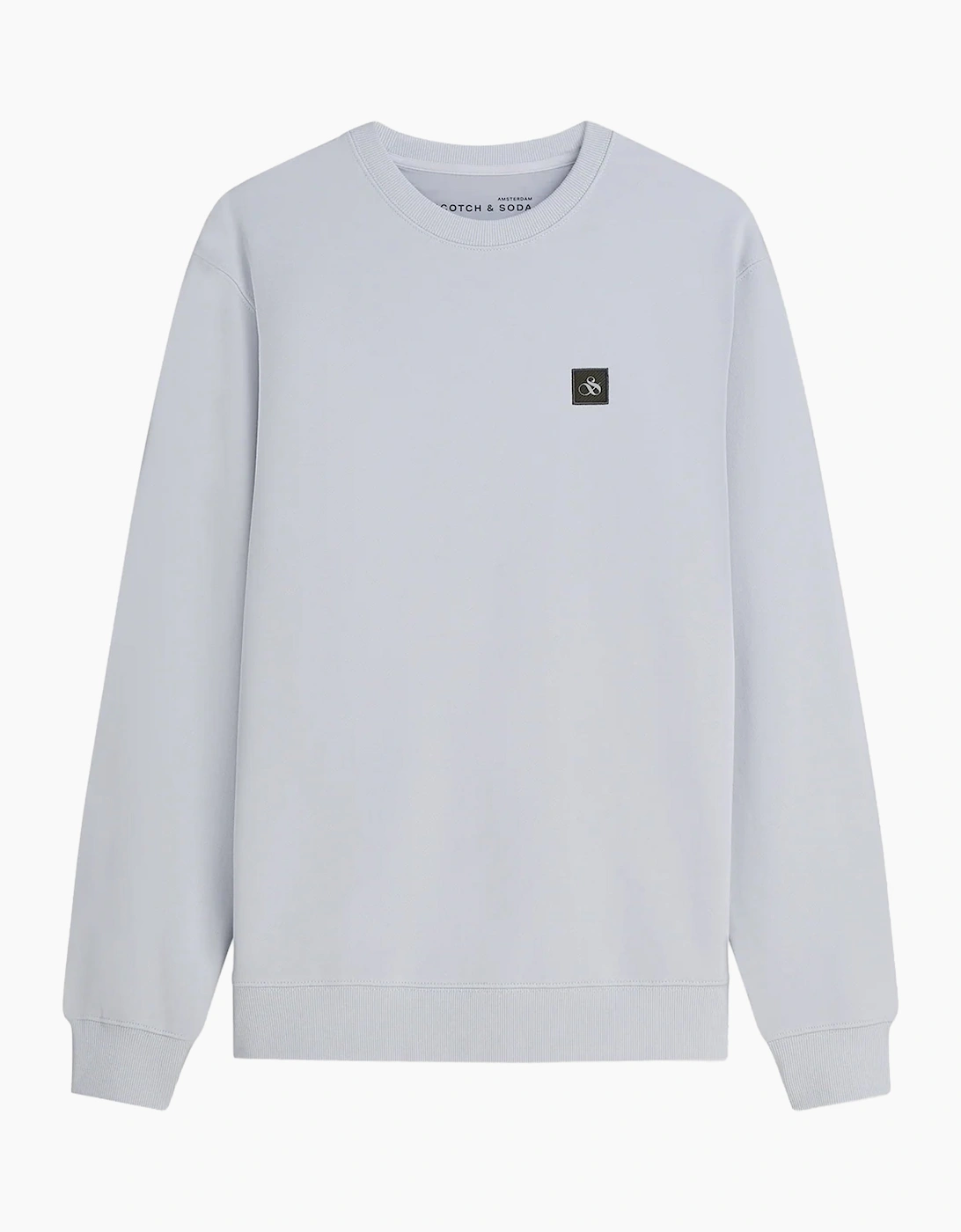 Scotch & Soda Core badge regular fit sweat shirt Grey Dawn