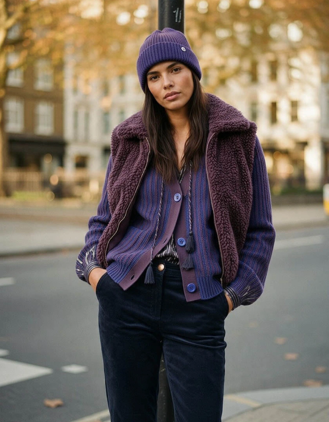 Mylo Borg Gilet - Plum