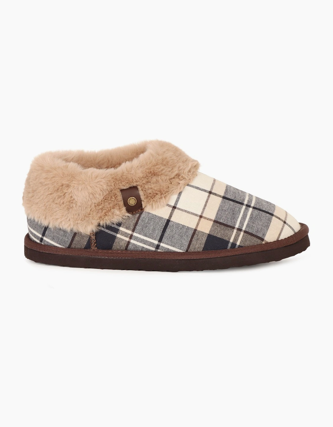 Eloise Tartan Bootie Slippers
