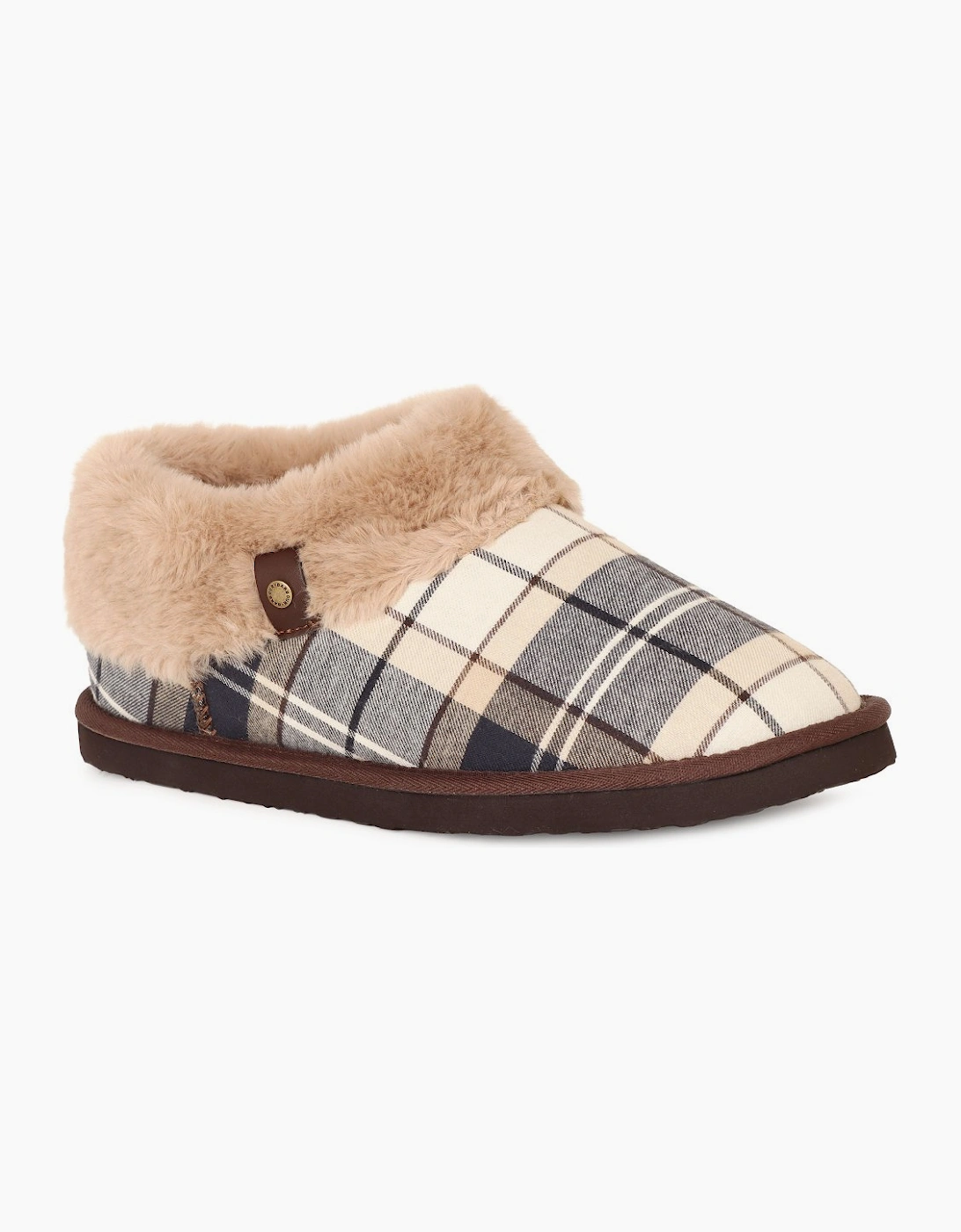 Eloise Tartan Bootie Slippers