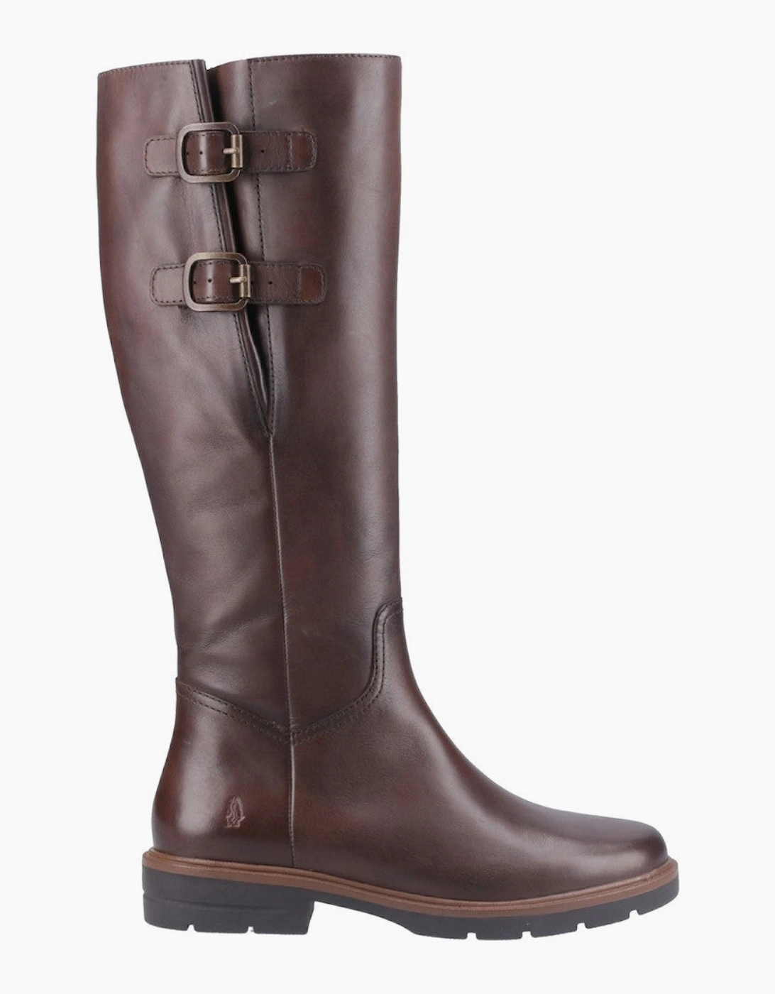 Hush Puppies TALLULAH Womens Leather Long Boots Brown