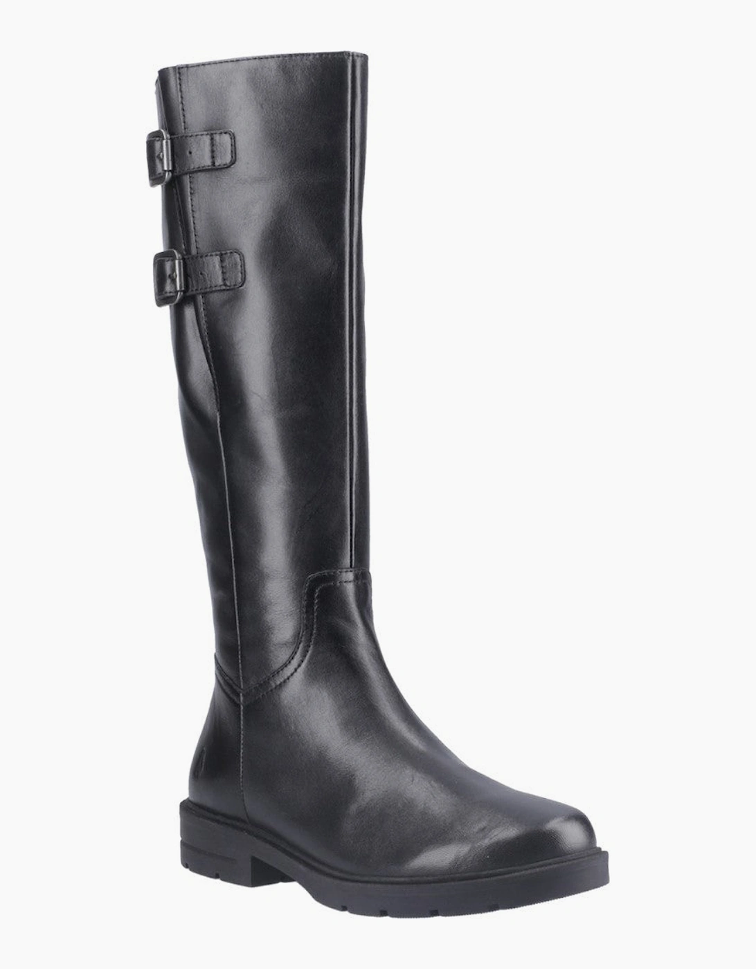 Hush Puppies TALLULAH Womens Leather Long Boots Black