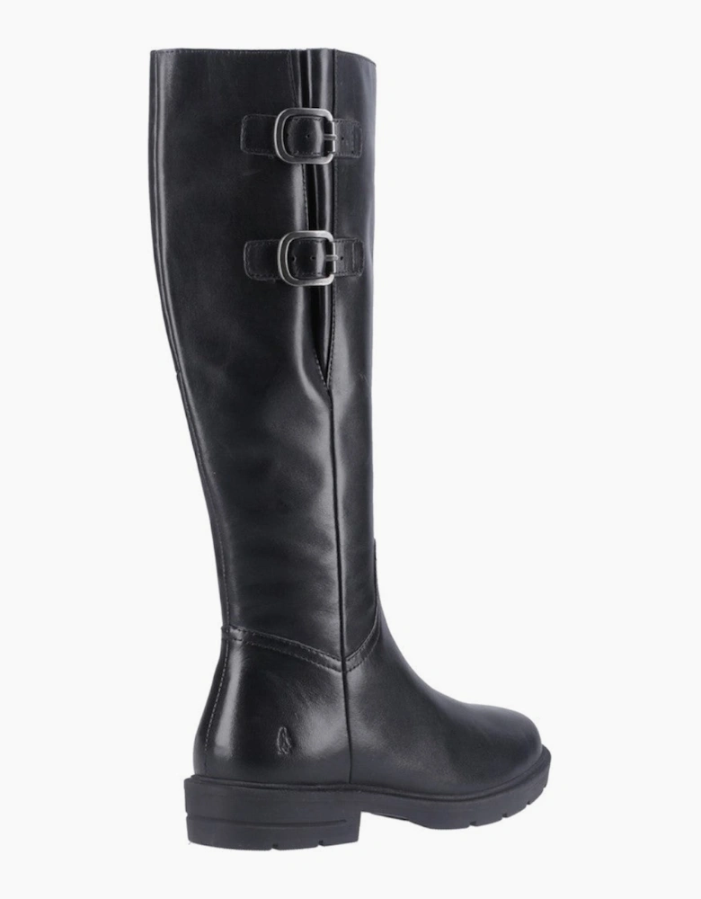 Hush Puppies TALLULAH Womens Leather Long Boots Black