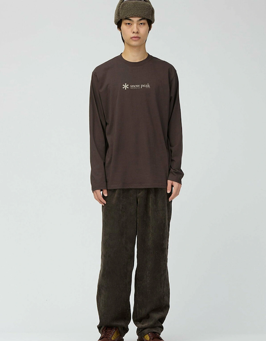Snow Peak Soft Cotton Logo Long Sleeve T-Shirt