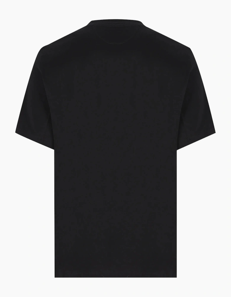 Brunello Cucinelli Logo Print T-Shirt in Black
