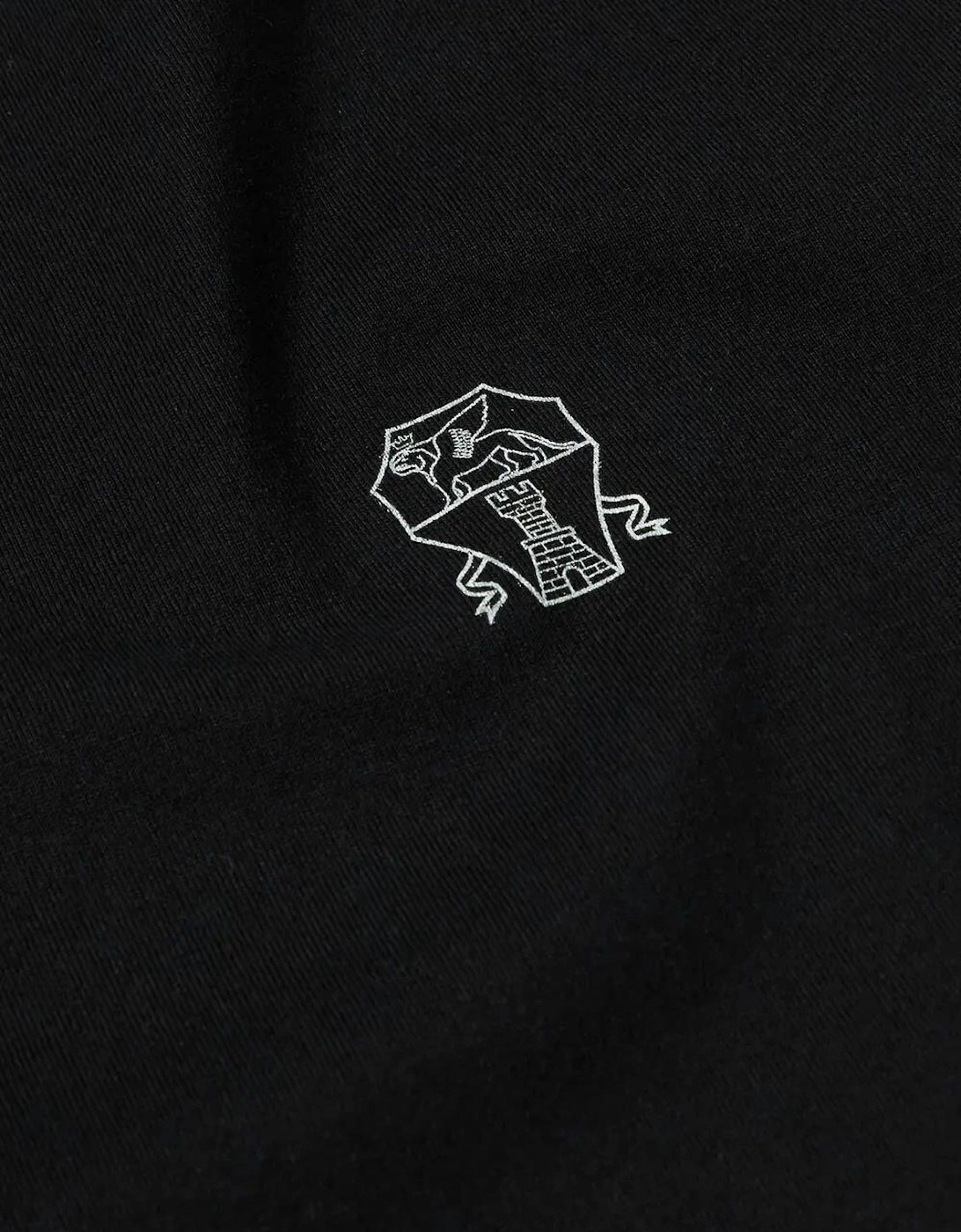 Brunello Cucinelli Logo Print T-Shirt in Black
