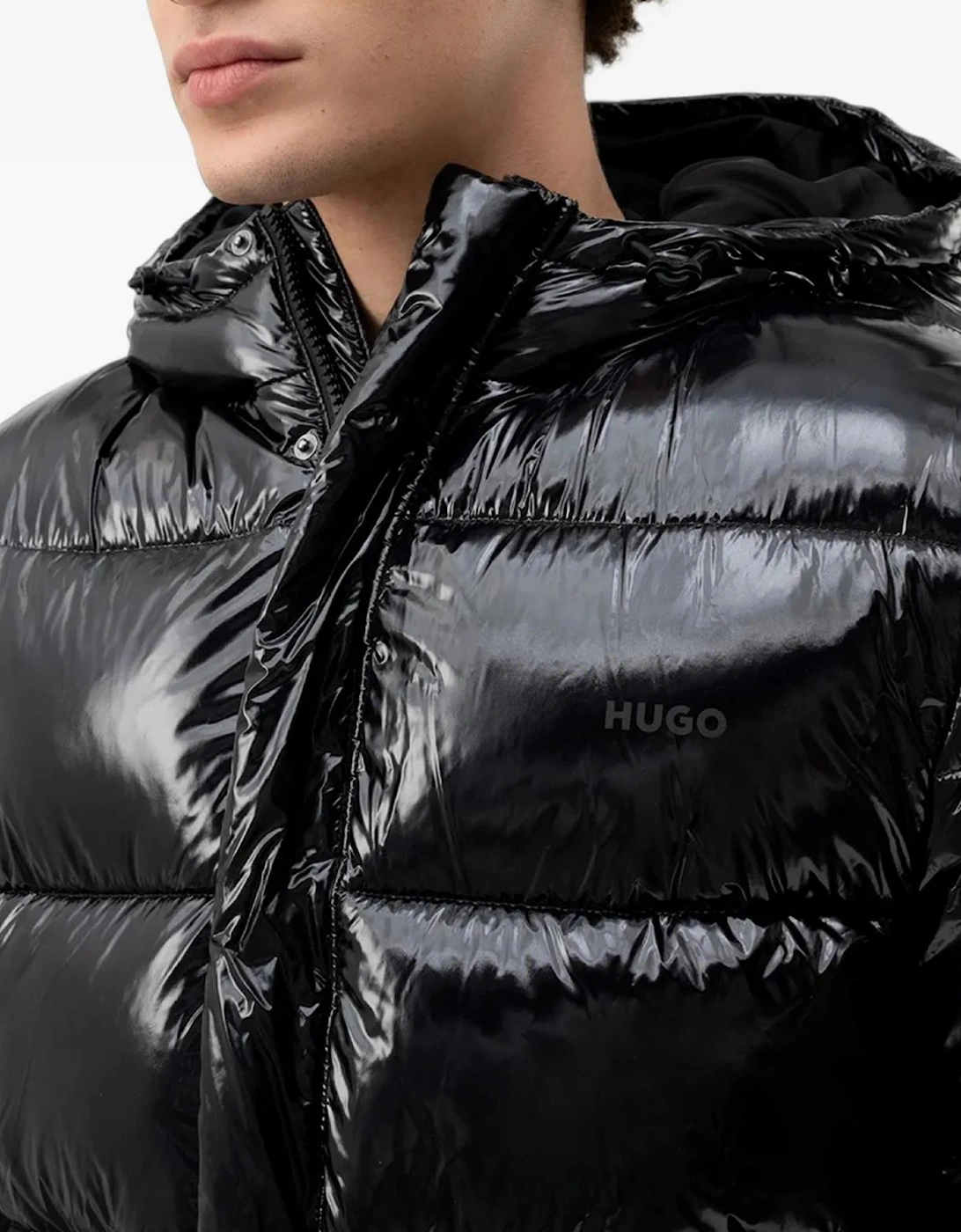BARO Shine Effect Black Puffer Jacket