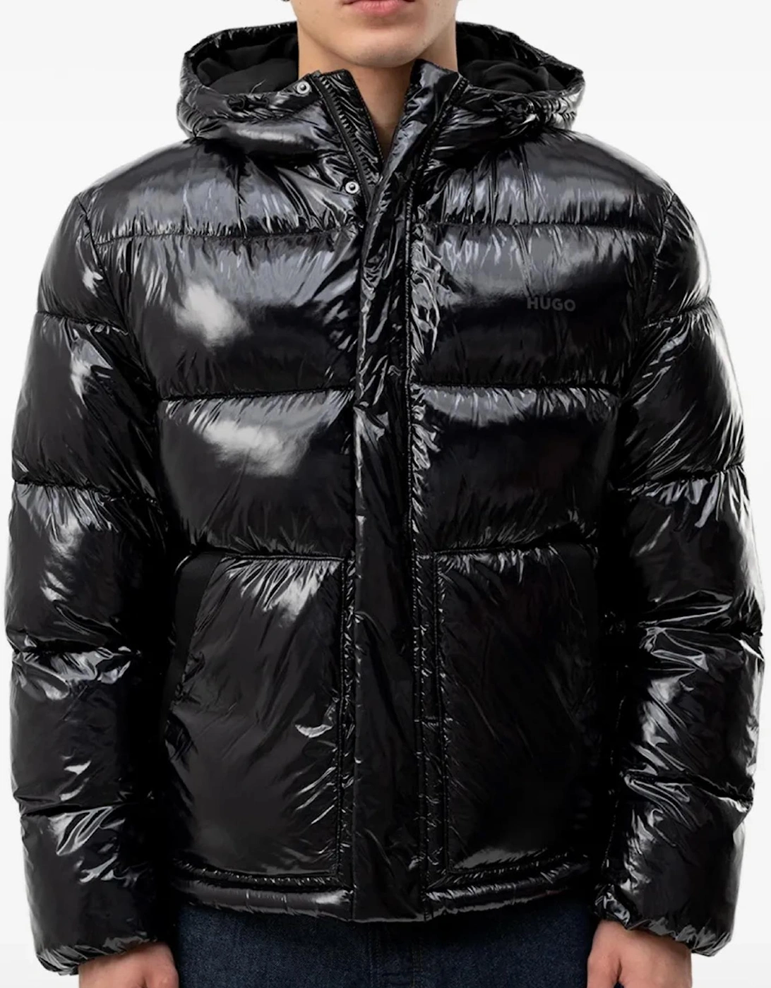 BARO Shine Effect Black Puffer Jacket