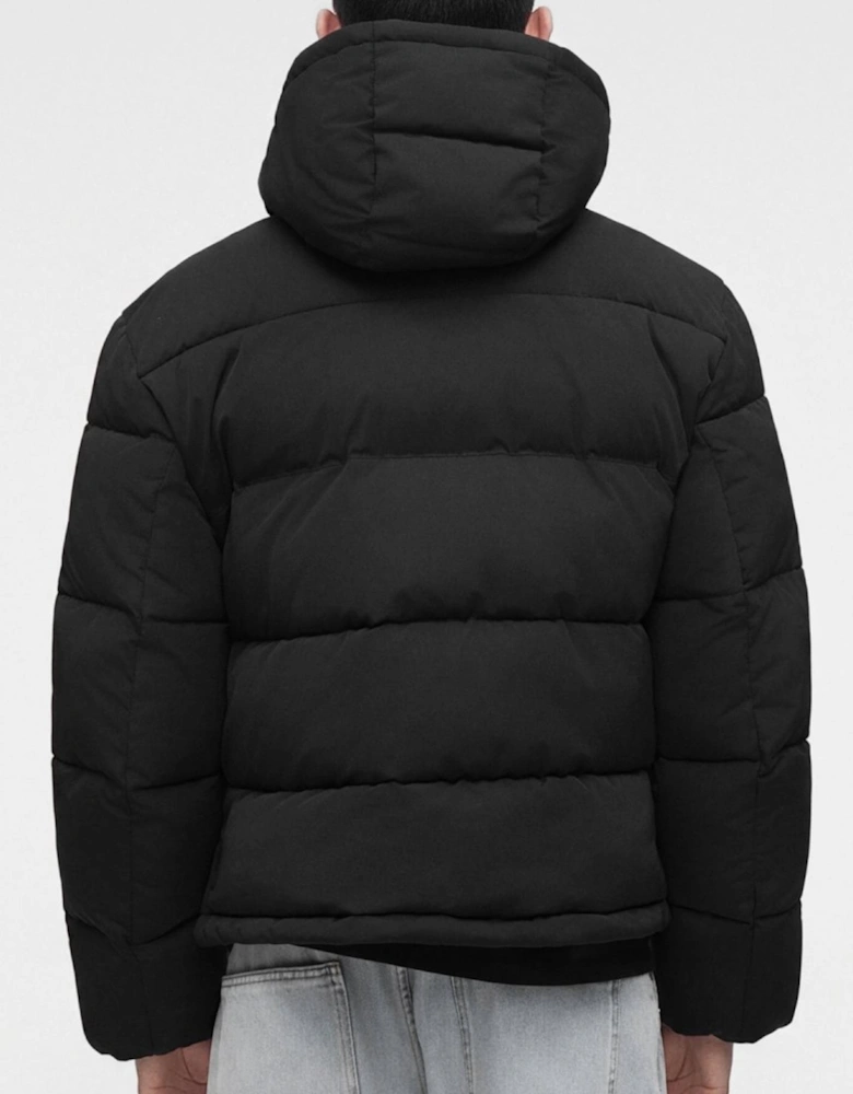BARO Matte Effect Black Puffer Jacket