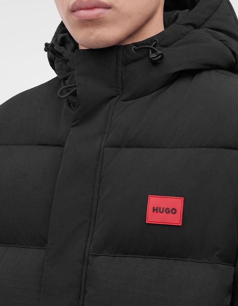 BARO Matte Effect Black Puffer Jacket