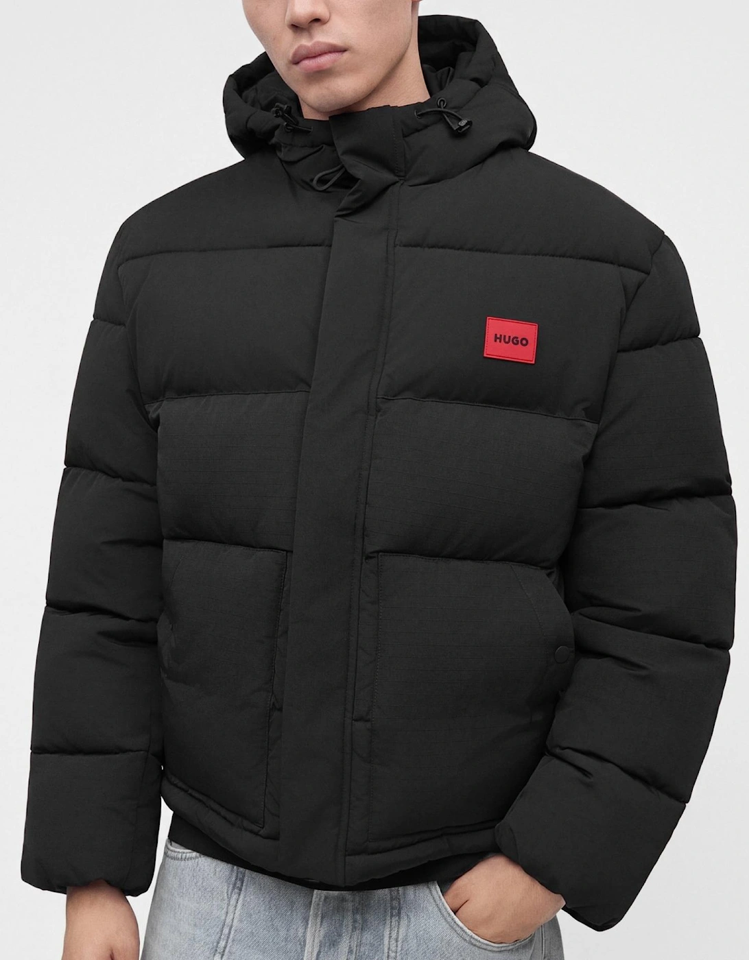 BARO Matte Effect Black Puffer Jacket