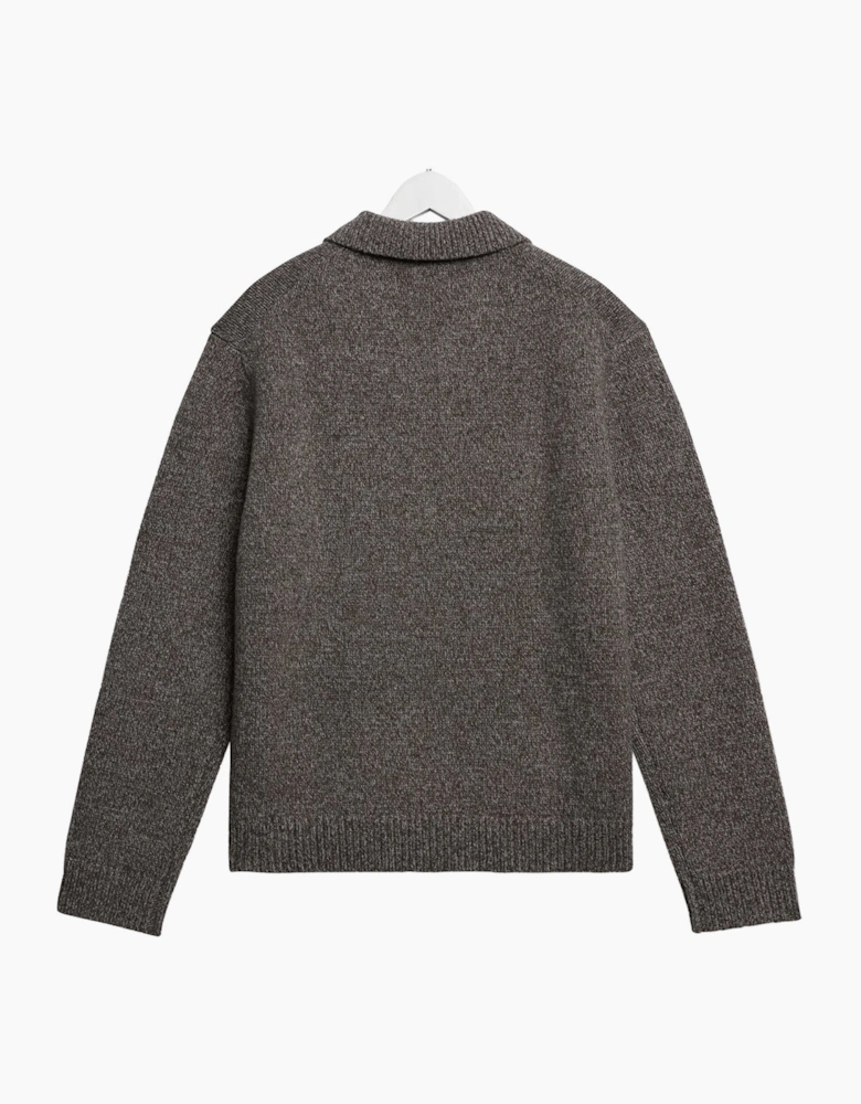 Wax London Alpha Twist Fleck Wool Polo