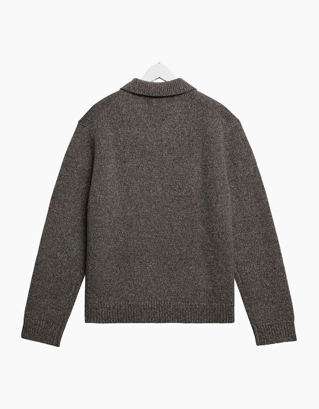 Wax London Alpha Twist Fleck Wool Polo