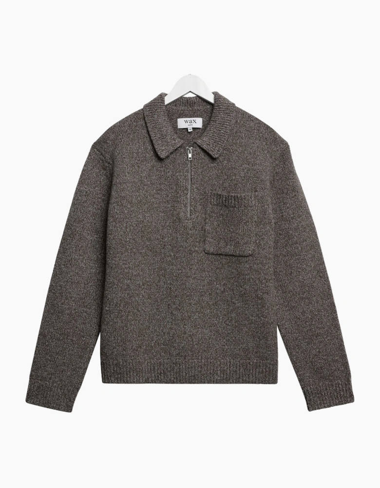 Wax London Alpha Twist Fleck Wool Polo
