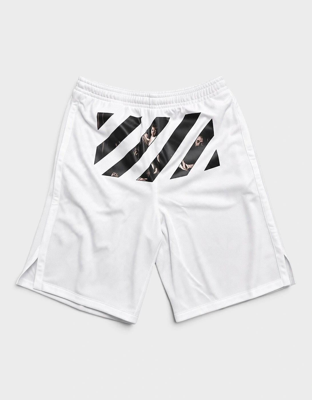 Caravaggio Mesh Shorts White Black