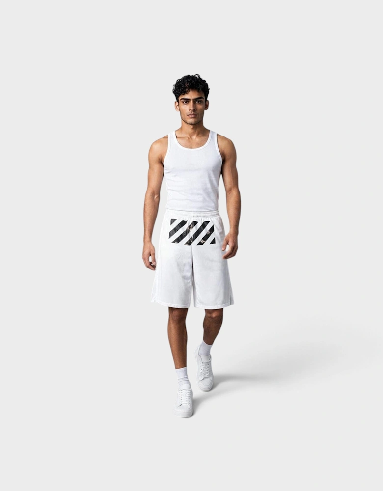 Caravaggio Mesh Shorts White Black