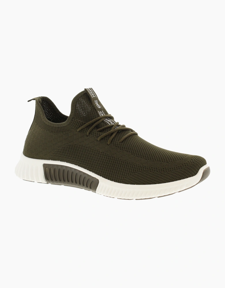 Crosshatch Mens Trainers Rideout olive UK Size