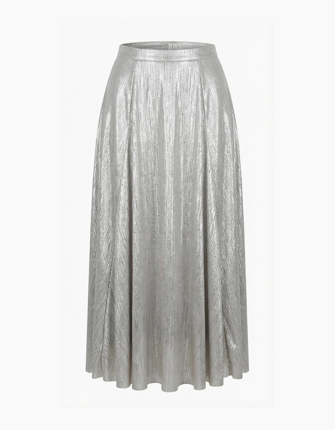 Daphne Metallic Skirt-Silver