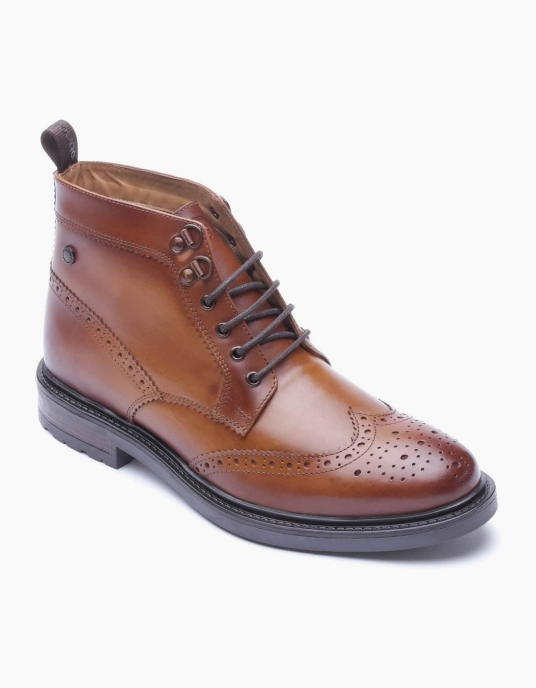 Base London Men's Tan Foster Toe Cap Boot In | : Size 10 - Image 3