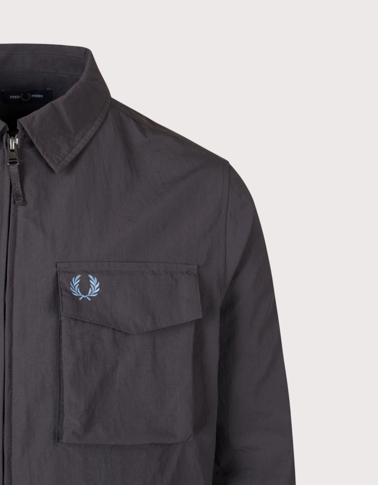 Regular Fit Ripstop Pocket Overshirt