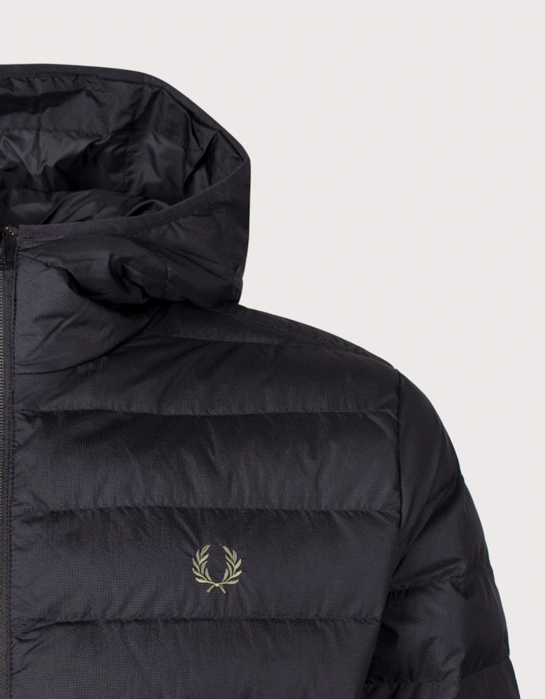 Regular Fit Hooded Insulated Jacket