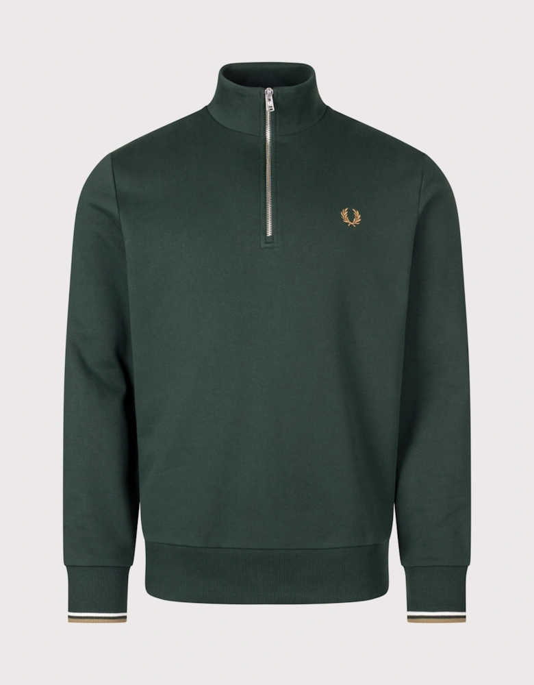 Regular Fit Quarter Zip Sweatshirt
