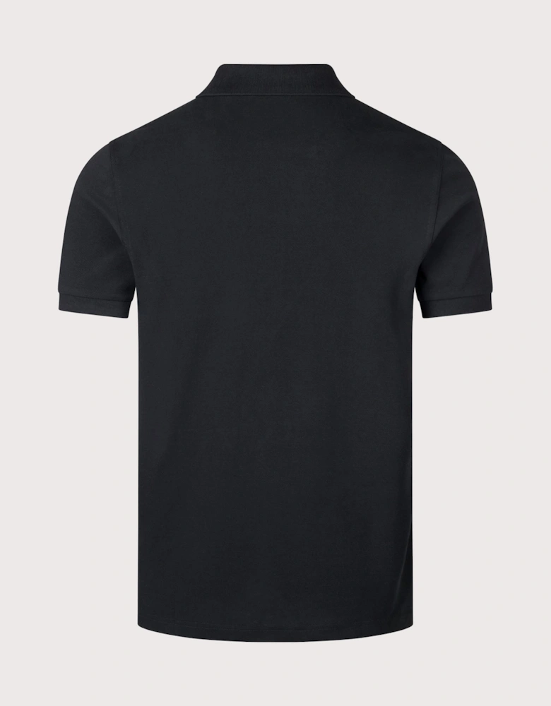Regular Fit Offset Argyle Cut and Sew Polo Shirt
