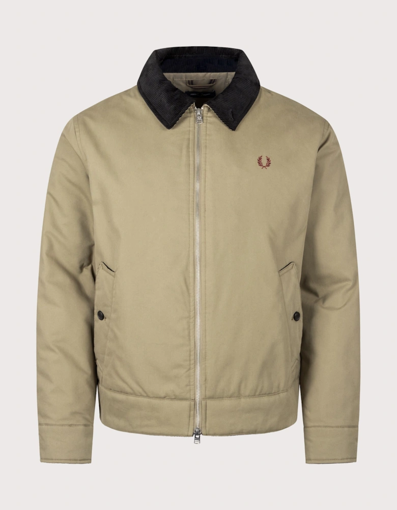 Regular Fit Cotton Caban Jacket