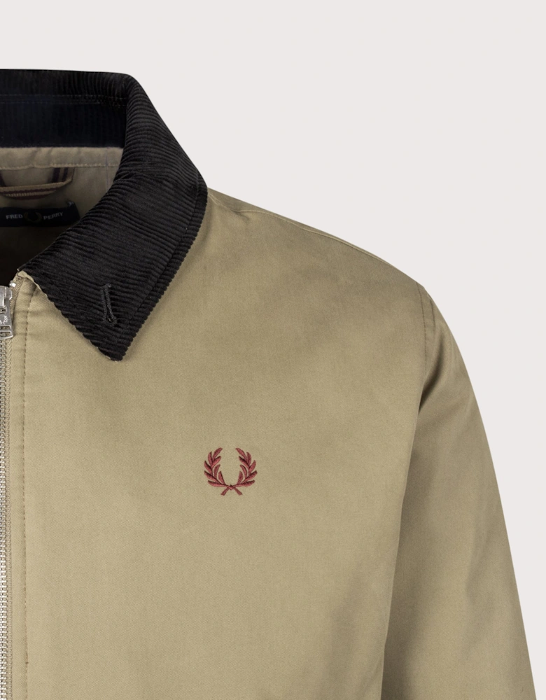 Regular Fit Cotton Caban Jacket