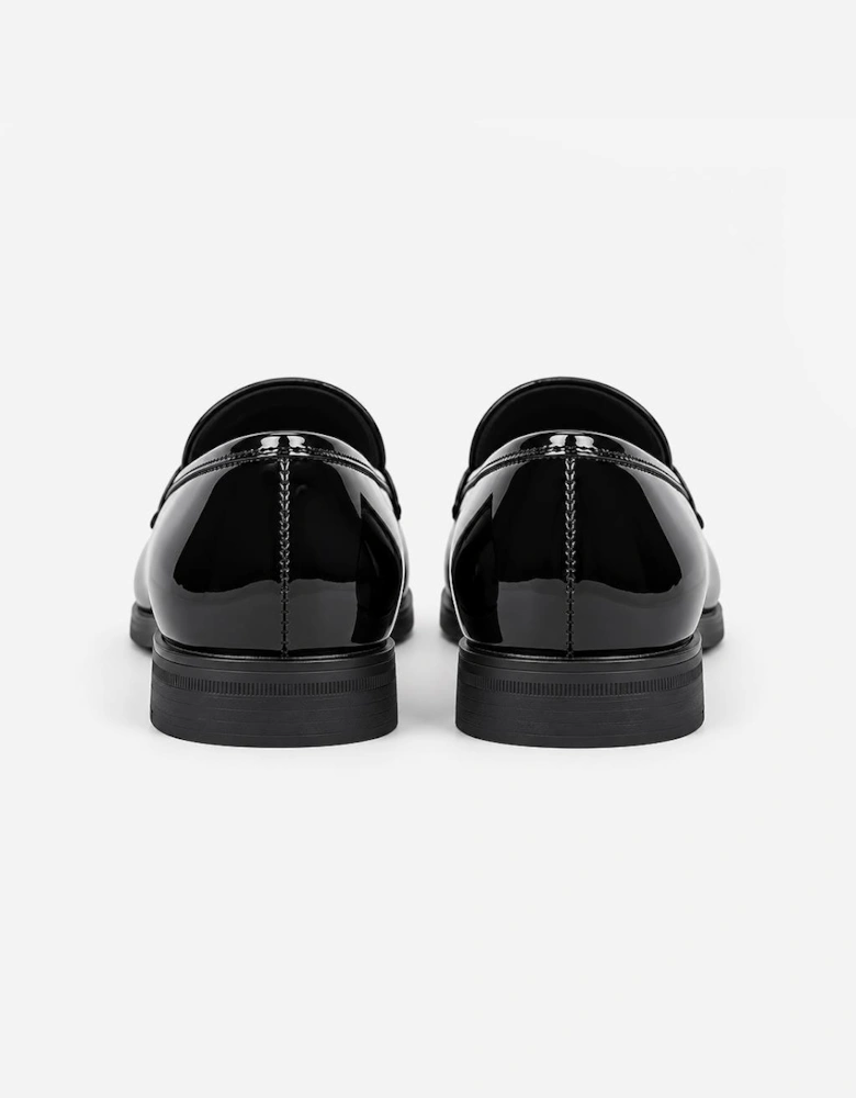 Mister Carlo ALFIE Mens Loafer Shoes Black Patent