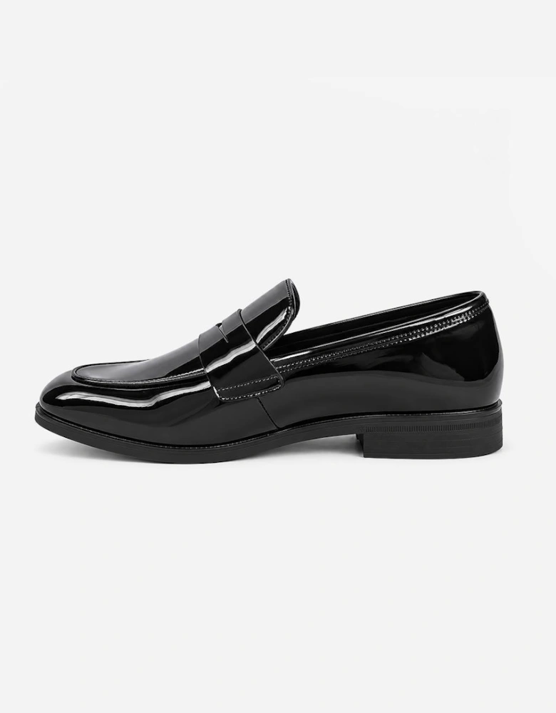 Mister Carlo ALFIE Mens Loafer Shoes Black Patent