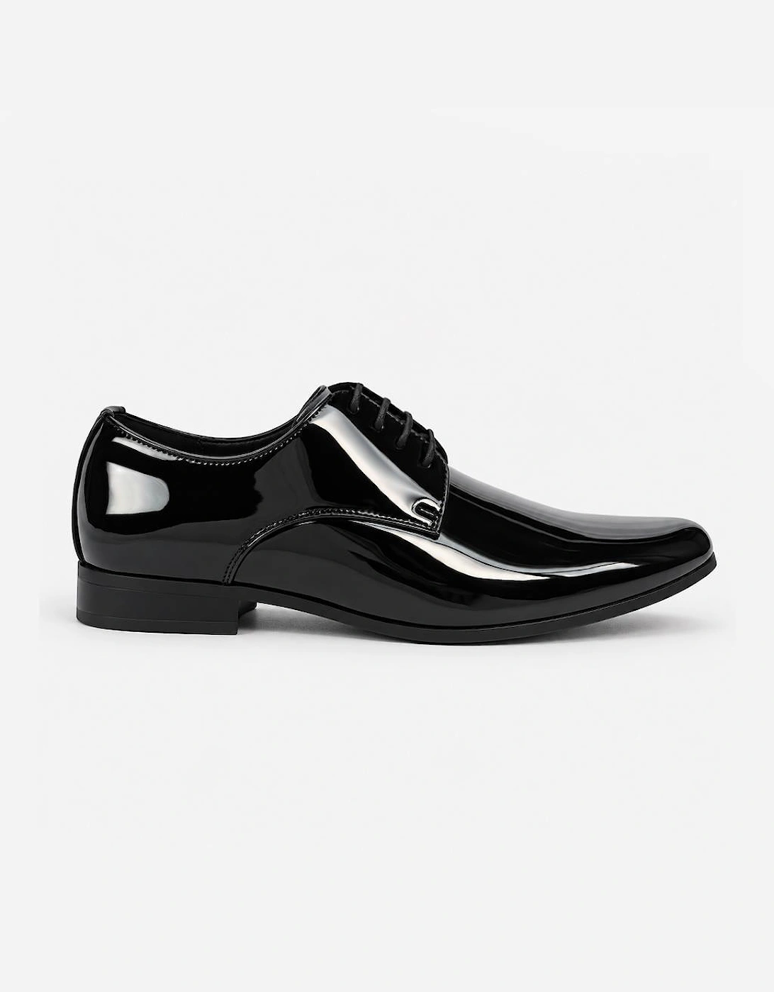 Mister Carlo OWEN Mens Derby Shoes Black Patent