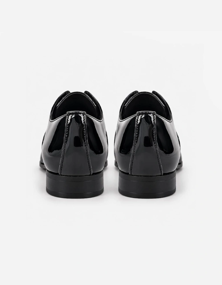 Mister Carlo OWEN Mens Derby Shoes Black Patent