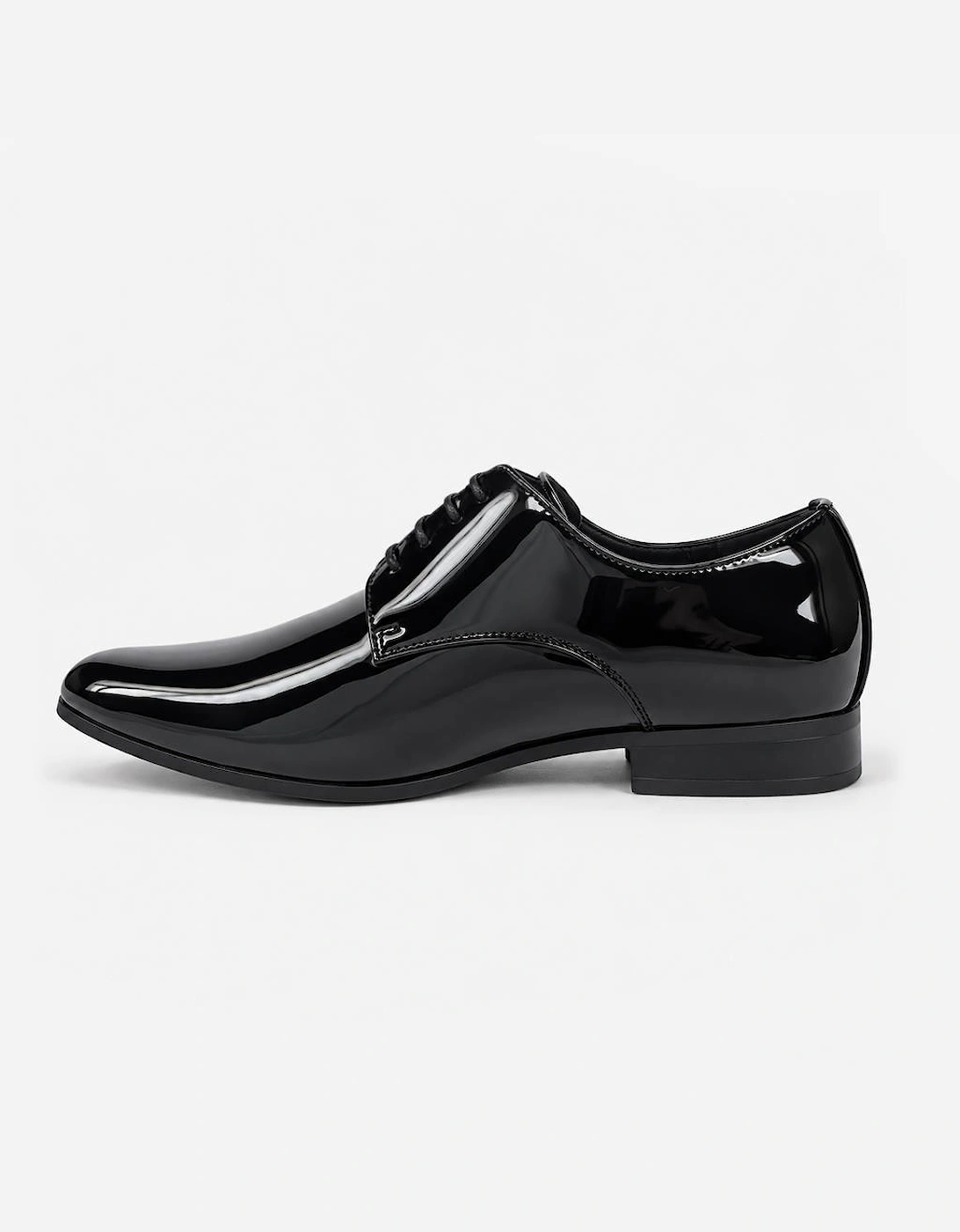 Mister Carlo OWEN Mens Derby Shoes Black Patent