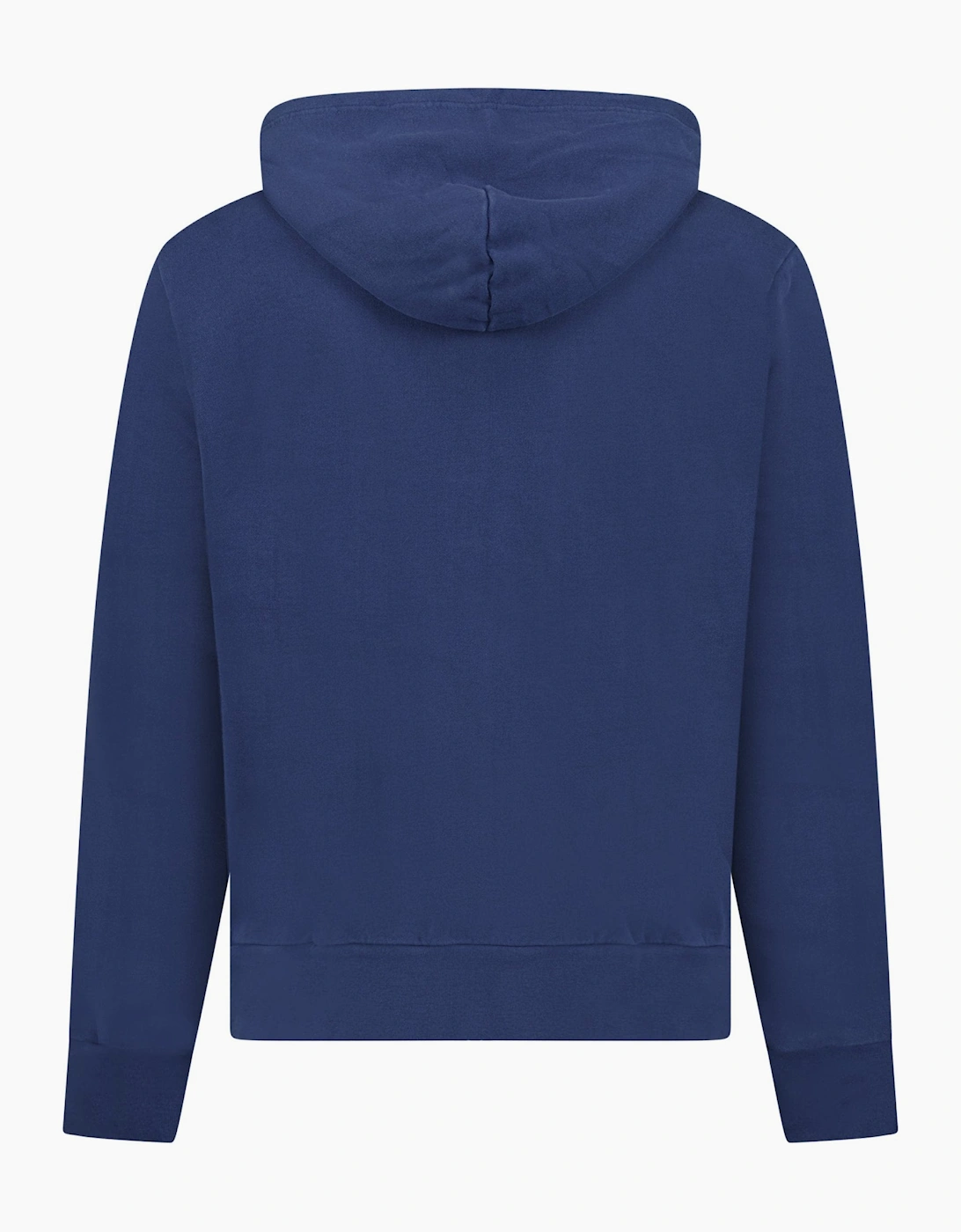 Ralph Lauren Logo-Embroidered Zip-Up Hoodie in Dark Blue