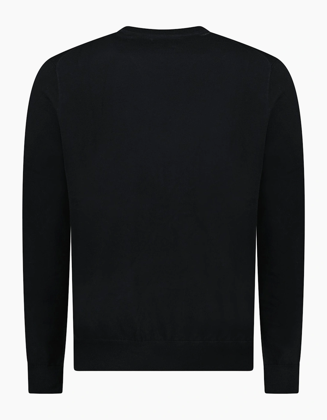 Ralph Lauren Slim Fit Cotton Jumper in Black