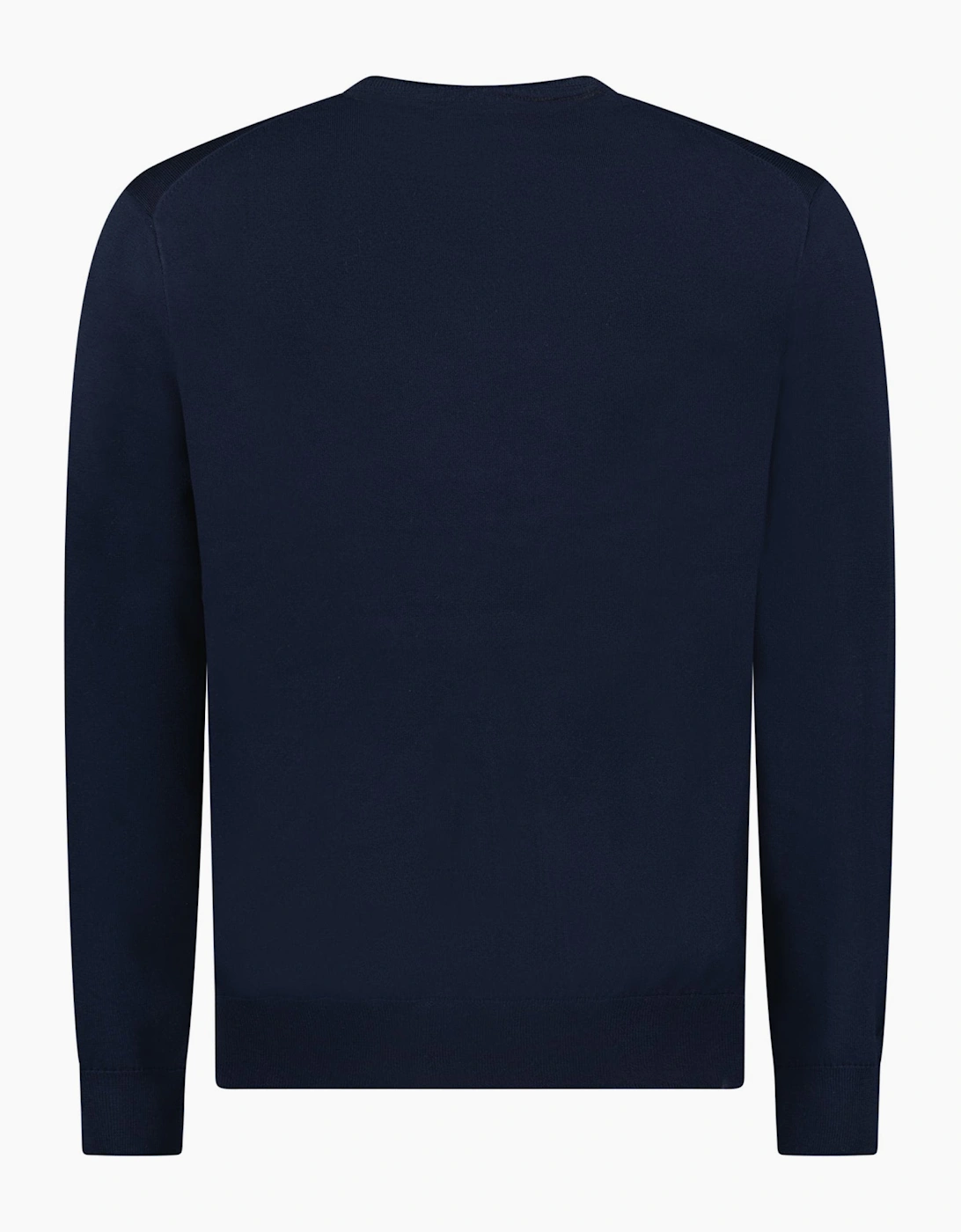 Ralph Lauren Slim Fit Cotton Jumper in Navy